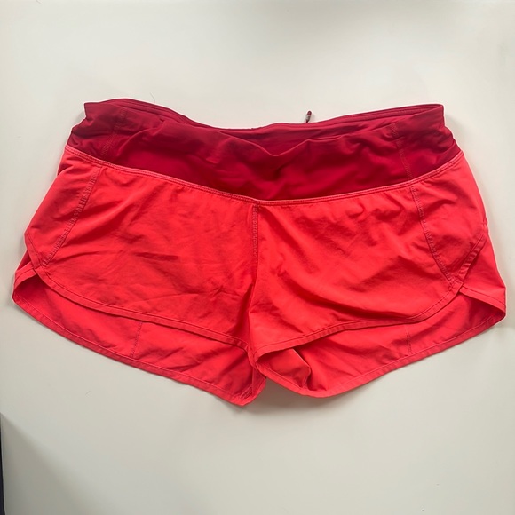 Lululemon speed low rise short, size 10, red - Picture 1 of 3